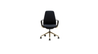 Chaise de bureau moderne en PU avec cadre en alliage d'aluminium, dossier respirant, siège pivotant, hauteur réglable, confortable pour la maison et l'étude