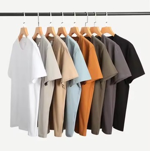 高品質クールユース220グラムTシャツ卸売カスタムTシャツ100%コットン無地メンズTシャツクルーネックTシャツ - Product Image 1