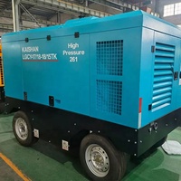 Compresseur d'air robuste Kaishan LGCY-17/18-18/15TK monté sur remorque pour le perçage de tunnels, le forage de puits et la construction