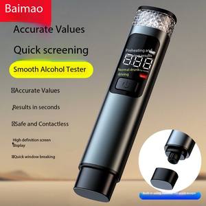 2025 Hot Car <span class=keywords><strong>Alcohol</strong></span> <span class=keywords><strong>Tester</strong></span> Emergência Window Breaker Alta Precisão Tipo Respiração Inteligente <span class=keywords><strong>Digital</strong></span> Display Bêbado Condução <span class=keywords><strong>Tester</strong></span> - Product Image 5