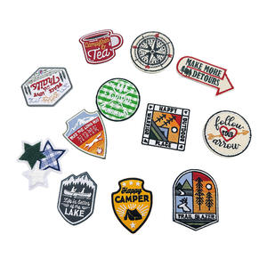 腕章刺繍生地布カスタムパッチアイアンオンパッチ3D刺繍パッチ学校用クウェート制服用 - Product Image 3