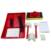Vente en gros de tampons de peinture de qualité industrielle pour bricolage, truelles avec manche en plastique et filament de nylon/laine, truelle à éponge et plâtre