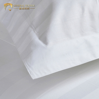 Drap de lit d'hôtel teint en blanc 100% coton personnalisé en gros
