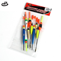 Ensemble de 10 flotteurs de pêche, flotteurs lumineux, flotteurs de pêche, flotteurs de différentes tailles et couleurs, flotteurs pour accessoires de pêche