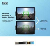 شاشة OLED صغيرة مقاس 0.49 بوصة بدقة 1920×1080 وسطوع 1800/3000 نيت لنظارات الطائرات بدون طيار وسماعات الواقع المعزز/الواقع الافتراضي وأجهزة HMD