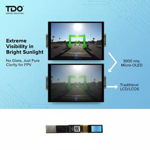 شاشة TDO 0.49 بوصة من نوع Micro AMOLED بدقة 1920x1080 وSPR 1800/3000 نيت لنظارات FPV للطائرات بدون طيار وسماعات الواقع المعزز/الواقع الافتراضي وأجهزة HMD - Product Image 4