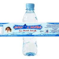 Étiquettes de bouteilles d'eau minérale en PET/PVC, impression personnalisée, manches thermorétractables