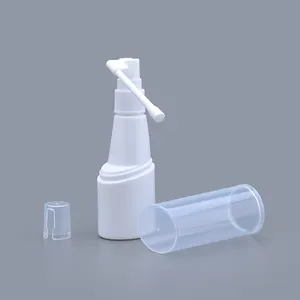 Alta qualidade longo bocal branco 30ml plástico vazio spray nasal garrafas