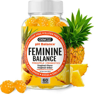 Gomitas Probióticas Femeninas OEM ODM, Gomitas para Equilibrar el pH, Apoyo Inmunológico, Probióticos para Mujeres, Equilibrio del pH, Gomitas con Vitamina C - Product Image 1
