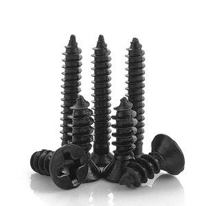 Offre Spéciale – Lot de 100 Vis Autotaraudeuses à Tête Plate en Acier Carbone Noir M1 M2 M2.6 M3 M5 – Système de Mesure Métrique – Haute Qualité - Product Image 1