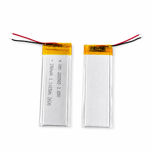 Batterie Li-polymère ultra-mince 202565 3.85V 290mAh avec connecteur filaire, cellule rechargeable OEM personnalisée pour appareils portables - Product Image 3