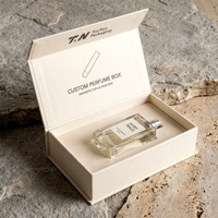 Boîte cadeau personnalisée blanche pour Cologne et boîte magnétique de présentation de parfum avec boîte en papier parfumé et emballage de présentation de parfum