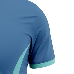 Polo personalizado de rayas laterales transpirable de secado rápido deportes entrenamiento superior que absorbe la humedad deportes ropa informal para hombres - Product Image 4