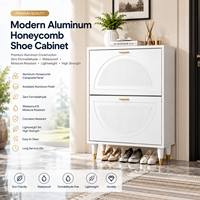Meuble à chaussures en aluminium alvéolé OEM, étanche, sans formaldéhyde, moderne, pour la maison et l'hôtel