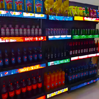 Layar Rak LED P1.5mm P1.875mm, Konten Dapat Diedit, Layar Iklan untuk Rak Supermarket, Sedang Diskon