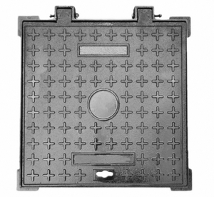 시립 전원 밸브 하수구 빗물 하수 두꺼운 무거운 약한 전류 주조 서비스 용 연성 철 사각 맨홀 커버 - Product Image 4
