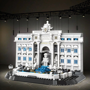 Modellino di Fontana, Architettura Monumentale Mondiale, Modello Personalizzato Raffinato, Kit Educativo Fai-da-Te in Plastica, Scala 1:12, Assemblato, Italia Roma - Product Image 4