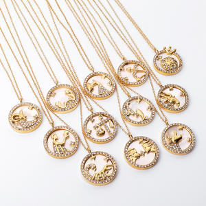 colle Bracelet en acier inoxydable mignon motif étoile plaqué argent avec Zircon pour cadeau de fête de fiançailles de mariage - Product Image 1