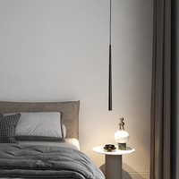 Lustre d'ambiance conique de chevet en acrylique et aluminium avec source de lumière LED pour la décoration de chambre à coucher, salon, restaurant, appartement