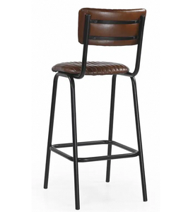 Chaise de comptoir moderne avec structure robuste, siège rembourré confortable et dossier de soutien pour îlot de cuisine ou bar à petit-déjeuner - Product Image 1