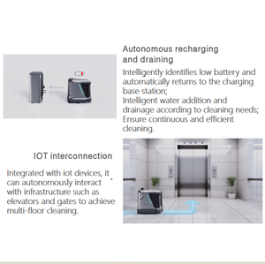 Limpiador de Pisos con IA Ounitech Q3-G con Recarga Automática y Agua para Instalaciones Educativas - Product Image 2