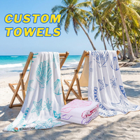 Serviettes de plage en microfibre gaufrée EM 2026, super absorbantes, séchage rapide, anti-sable, légères et portables pour l'extérieur