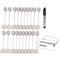 Porte-cartes de table moderne en or pour les mariages DIY Simple Place Card Stand
