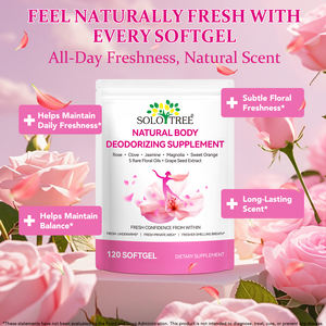 SOLOTREE Integratore Naturale Deodorante per il Corpo in Softgel, Profumo Floreale a Lunga Durata, Freschezza per Donne - Product Image 4