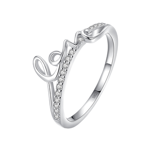 Bijoux Ada Joya Plata 925 Argent Sterling Nouveau Design Amour Plaqué Rhodium Bagues pour Femmes - Product Image 1