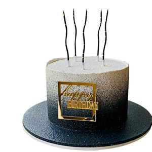 ของตกแต่งเค้กวันเกิดอะคริลิคลายฮันนี่แอนด์สวีทเนส หนา 1.3 มม. หลายสี - Product Image 5