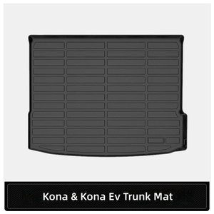 Juego de Tapetes para <span class=keywords><strong>Maletero</strong></span> y Respaldo de Asientos para <span class=keywords><strong>Hyundai</strong></span> <span class=keywords><strong>Kona</strong></span> y EV 2024-2025, Duraderos, Fáciles de Limpiar, Revestimientos Protectores de Carga de TPE - Product Image 1