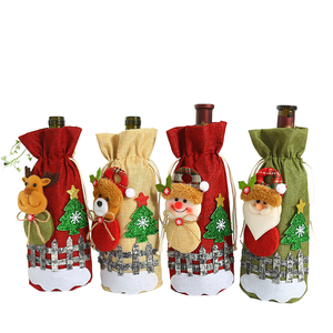 Decorazione Natalizia 2025, Borsa con Cordoncino a Forma di Babbo <span class=keywords><strong>Natale</strong></span> e Pupazzo di Neve, Sacchetto Regalo Riutilizzabile per Bambini - Product Image 1