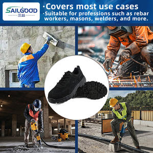 أحذية السلامة المركبة اصبع القدم المعتمدة خفيفة الوزن تنفس المضادة للانزلاق أحذية العمل واقية الصناعية - Product Image 3