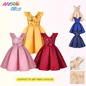 <span class=keywords><strong>Gonna</strong></span> a manica piccola per bambini abito da <span class=keywords><strong>bambina</strong></span> con <span class=keywords><strong>paillettes</strong></span> abito da principessa festa - Product Image 1
