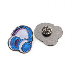 Broches personnalisées en métal, fer, alliage de zinc, moulées sous pression, avec logo découpé, souples ou rigides, imprimées en sérigraphie, plaquées or, pour revers de veste - Product Image 1