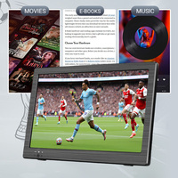 Téléviseur LCD TFT compact de 9 pouces 10 pouces ATSC DVB-T2 Petit téléviseur LCD avec télécommande Téléviseur numérique portable