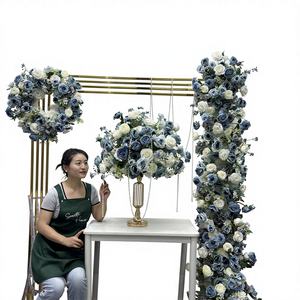 Centro de Mesa de Rosas de Seda Artificial para Boda, 1.8-2.4m, para Decoración de Eventos de Boda - Product Image 1