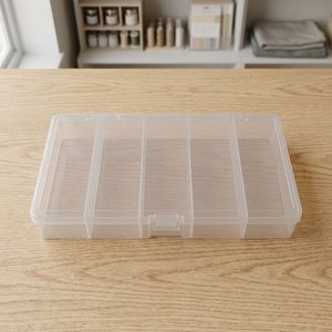Boîte en plastique à 5 compartiments DK-207 |   Boîte de rangement en plastique - Product Image 4