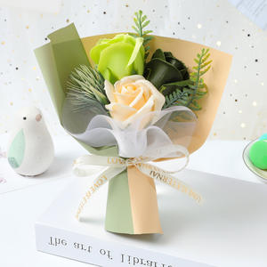 Mini ramos de flores rosas para regalo del Día de la madre, regalos para enamorados de San Valentín, gran oferta, <span class=keywords><strong>2022</strong></span> - Product Image 3