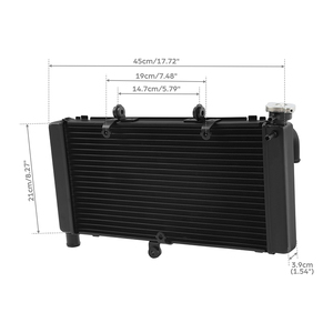Tcmt คูลเลอร์เครื่องยนต์ระบายความร้อนหม้อน้ำเหมาะสำหรับฮอนด้า CBR900RR 1992-1995 <span class=keywords><strong>CBR</strong></span> 900RR ชิ้นส่วนอะไหล่รถจักรยานยนต์อลูมิเนียม XF-M326 - Product Image 6