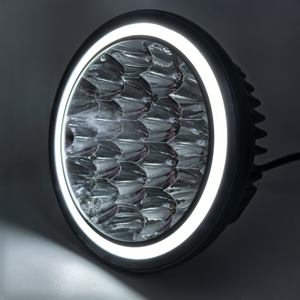 Luces de Conducción Antiniebla Led Redondas de 7 Pulgadas, 12V 24V con Homologación E-Mark para Camión 4X4 y Vehículo Todoterreno, con Haces de Luz Puntual y DRL en Blanco y Ámbar - Product Image 2