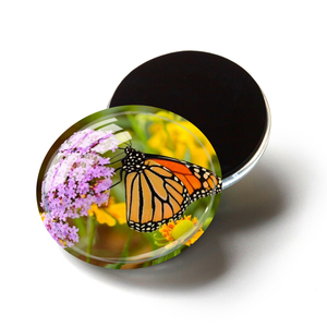 Imán de nevera de cristal brillante con diseño de punto turístico de la ciudad, recuerdo de viaje. - Product Image 4