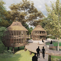 Maison de luxe de style moderne, 2 étages, maisons préfabriquées, conteneur, cage à oiseaux, maisons en forme de cage avec un beau design