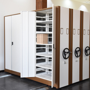Estantería Móvil de 6 Niveles para Almacenamiento de Archivos, Gabinete de Oficina con Cerradura Eléctrica - Product Image 1