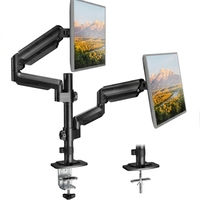 Support de moniteur d'ordinateur portable à ressort à gaz, bras télescopique réglable pour double écran, support de rehausseur d'ordinateur à 90 degrés, neuf en stock