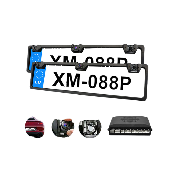 EU Waterproof IP68 Reverse Camera 170 Degree CCD Sensor Night Vision Video Parking IR Light License Plate Frame