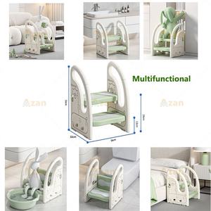 Escabeau 2 niveaux pour enfants, marchepied pour lavabo bébé, tabouret d'aide pour tout-petits pour lavabo de salle de bain, chambre et cuisine - Product Image 4