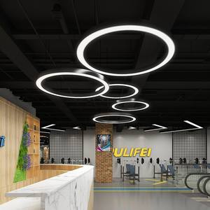 Lustre Led suspendu au design moderne, disponible en noir, en blanc et en jaune or, design moderne, luminaire décoratif d'intérieur, idéal pour une cuisine ou une chambre à coucher - Product Image 1