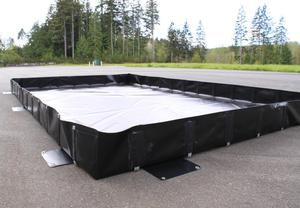 Bâche ignifuge enduite <span class=keywords><strong>de</strong></span> PVC pour la collecte des liquides, bassin <span class=keywords><strong>de</strong></span> collecte <span class=keywords><strong>de</strong></span> liquides en PVC pour l'industrie - Product Image 6