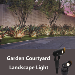Lampe <span class=keywords><strong>LED</strong></span> d'extérieur à piquet pour jardin, IP65, 10W, DC24V, aluminium, blanc chaud - Product Image 6